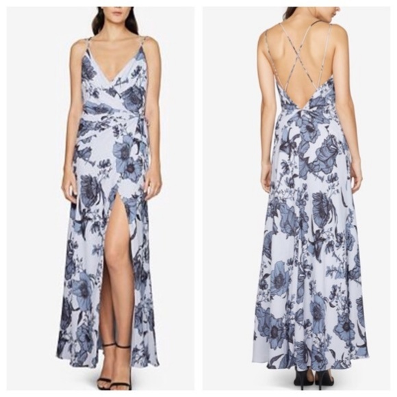 fame and partners Dresses & Skirts - FAME AND PARTNERS BLUE FLORAL GOWN